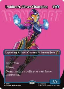 ■ボーダーレス■《才気煥発な勇士、アイアンハート/Ironheart, Clever Champion》[MSH-BF] 青R
