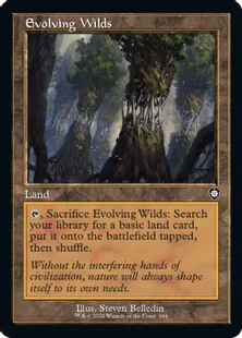 ■旧枠■《進化する未開地/Evolving Wilds》[BRC] 土地C