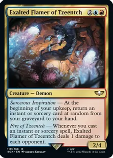 (119)《ティーンチの高貴なるフレイマー/Exalted Flamer of Tzeentch》[40K] 金R