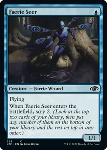 《フェアリーの予見者/Faerie Seer》[J22] 青C