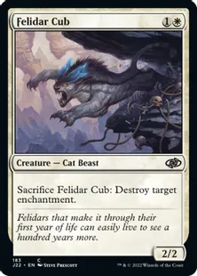 《フェリダーの仔/Felidar Cub》[J22] 白C