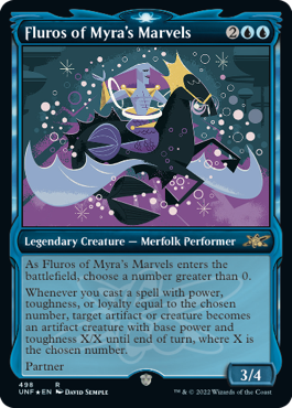 【ギャラクシー・Foil】■ショーケース■《Fluros of Myra's Marvels》[UNF-BF] 青R
