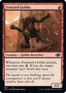 《激情のゴブリン/Frenzied Goblin》[J22] 赤C