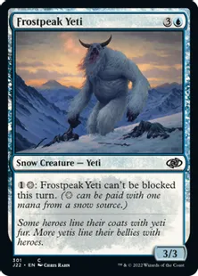 《霜峰のイエティ/Frostpeak Yeti》[J22] 青C