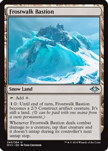 《霜歩き砦/Frostwalk Bastion》[MH1] 土地U