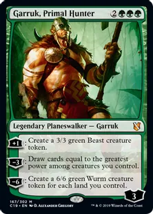 《原初の狩人、ガラク/Garruk, Primal Hunter》[C19]緑R
