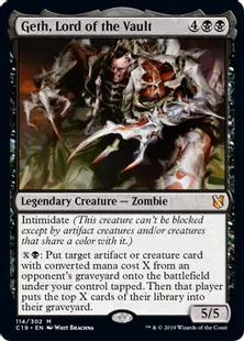 《大霊堂の王、ゲス/Geth, Lord of the Vault》[C19]黒R