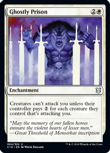 《亡霊の牢獄/Ghostly Prison》[C19]白U