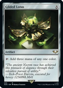 (239)《金粉の水蓮/Gilded Lotus》[40K] 茶R