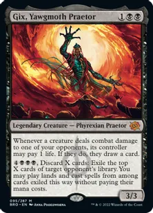 《ヨーグモスの法務官、ギックス/Gix, Yawgmoth Praetor》[BRO] 黒R