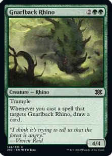 《節くれ背のサイ/Gnarlback Rhino》[2X2] 緑C