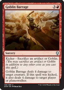 《ゴブリンの連射/Goblin Barrage》[DOM] 赤U