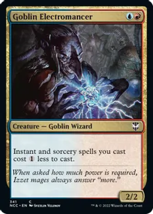 《ゴブリンの電術師/Goblin Electromancer》[NCC] 金C