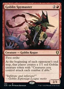 《ゴブリンの密偵長/Goblin Spymaster》[CLB] 赤R