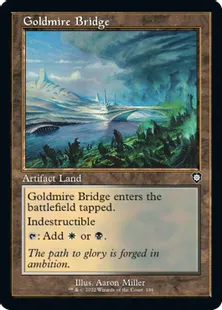 ■旧枠■《黄金沼の橋/Goldmire Bridge》[BRC] 土地C