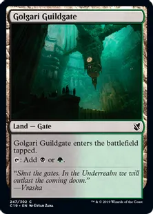 《ゴルガリのギルド門/Golgari Guildgate》[C19]土地C