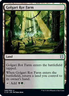 《ゴルガリの腐敗農場/Golgari Rot Farm》[C19]土地U