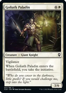 《ゴライアスのパラディン/Goliath Paladin》[CLB] 白C