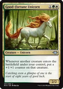《吉兆の一角獣/Good-Fortune Unicorn》[MH1] 金U