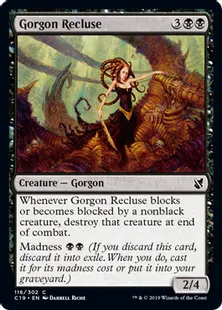《ゴルゴンの世捨て/Gorgon Recluse》[C19]黒C