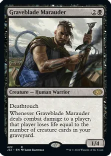 《墓刃の匪賊/Graveblade Marauder》[J22] 黒R