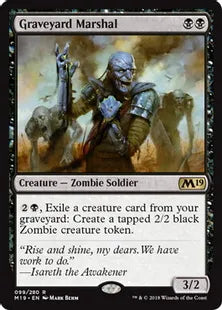 《墓地の司令官/Graveyard Marshal》[M19] 黒R