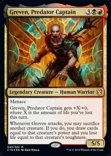 《プレデターの艦長、グレヴェン/Greven, Predator Captain》[C19]金R