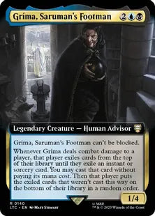 ■拡張アート■《サルマンの下僕、グリマ/Gríma, Saruman's Footman》[LTC] 金R