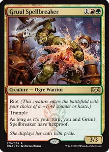 《グルールの呪文砕き/Gruul Spellbreaker》[RNA] 金R