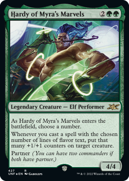 【ギャラクシー・Foil】《Hardy of Myra's Marvels》[UNF-GF] 緑R