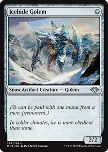 《氷皮ゴーレム/Icehide Golem》[MH1] 茶U