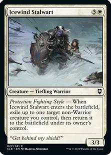 《アイスウィンドの重鎮/Icewind Stalwart》[CLB] 白C
