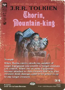 ■ボーダーレス■《山の王、ソーリン/Thorin, Mountain-king》[HOB-BF] 赤R