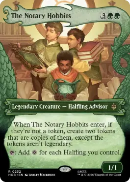 ■ボーダーレス■《ホビットの公証人/The Notary Hobbits》[HOB-BF] 緑R