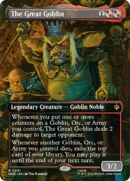 ■ボーダーレス■《大ゴブリン/The Great Goblin》[HOB-BF] 金R