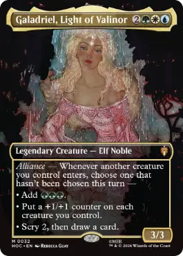 ■ボーダーレス■《ヴァリノールの光、ガラドリエル/Galadriel, Light of Valinor》[HOC] 金R
