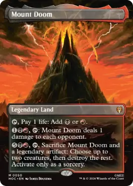 ■ボーダーレス■《滅びの山/Mount Doom》[HOC] 土地R