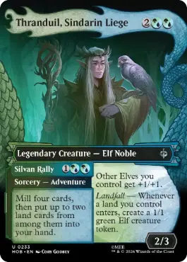 ■ボーダーレス■《シンダリンの領主、スランドゥイル/Thranduil, Sindarin Liege》[HOB-BF] 金U