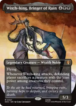■ボーダーレス■《破滅をもたらす者、魔王/Witch-king, Bringer of Ruin》[HOC] 黒R