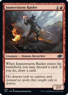 《イマースタームの略奪者/Immersturm Raider》[J22] 赤C
