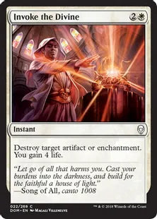 《神聖の発動/Invoke the Divine》[DOM] 白C