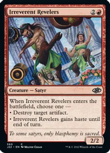 《不遜な歓楽者/Irreverent Revelers》[J22] 赤C