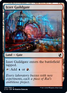 《イゼットのギルド門/Izzet Guildgate》[C19]土地C
