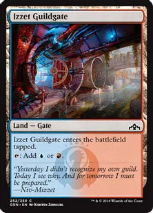 《イゼットのギルド門/Izzet Guildgate (252)》[GRN] 土地C