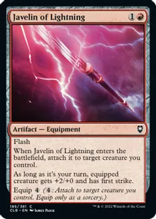 《ジャヴェリン・オヴ・ライトニング/Javelin of Lightning》[CLB] 赤C