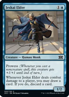 《ジェスカイの長老/Jeskai Elder》[2X2] 青C