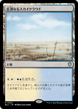 《広漠なるスカイクラウド/Skycloud Expanse》[BLC] 土地R