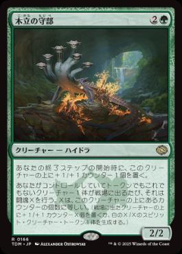 《木立の守部/Warden of the Grove》[TDM] 緑R