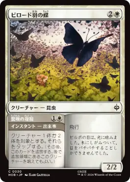 《ビロード羽の蝶/Velvetwing Butterflies》[HOB] 白C