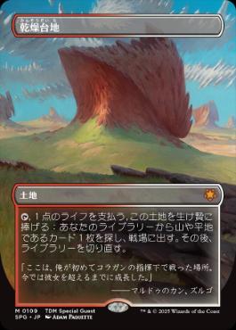 ■ボーダーレス■《乾燥台地/Arid Mesa》[SPG] 土地